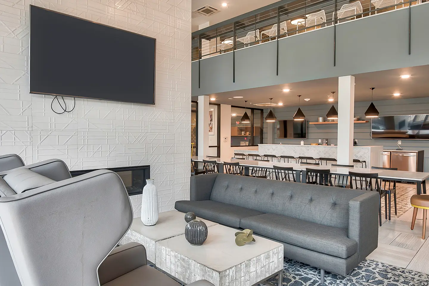 Study space in a student apartment